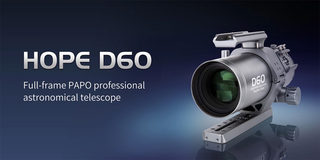 Hope D60 full-frame PIPO professional astronomical telescope with a sleek design